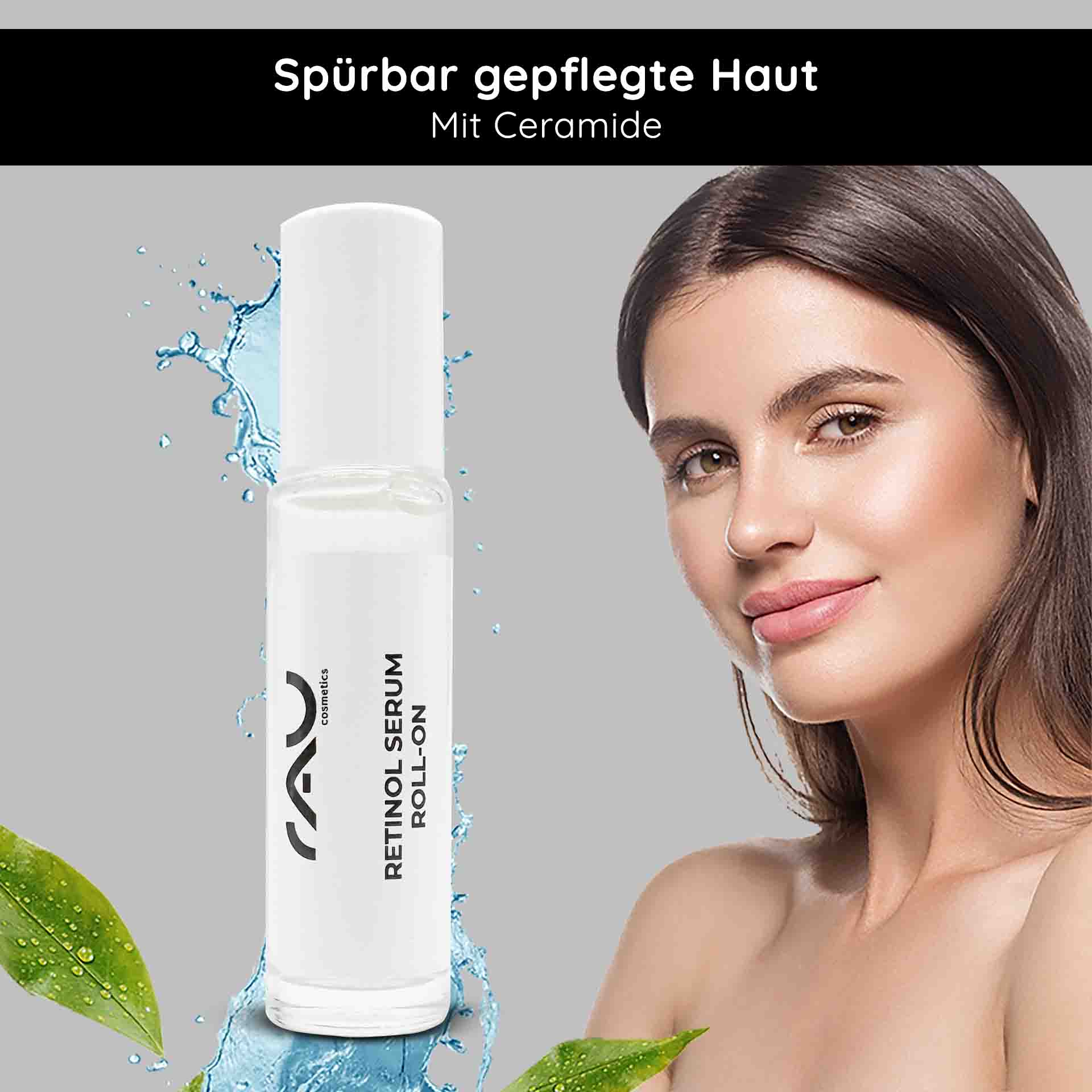 Retinol Serum Roll-On 10 ml - Siero alla vitamina A per pelli secche e mature