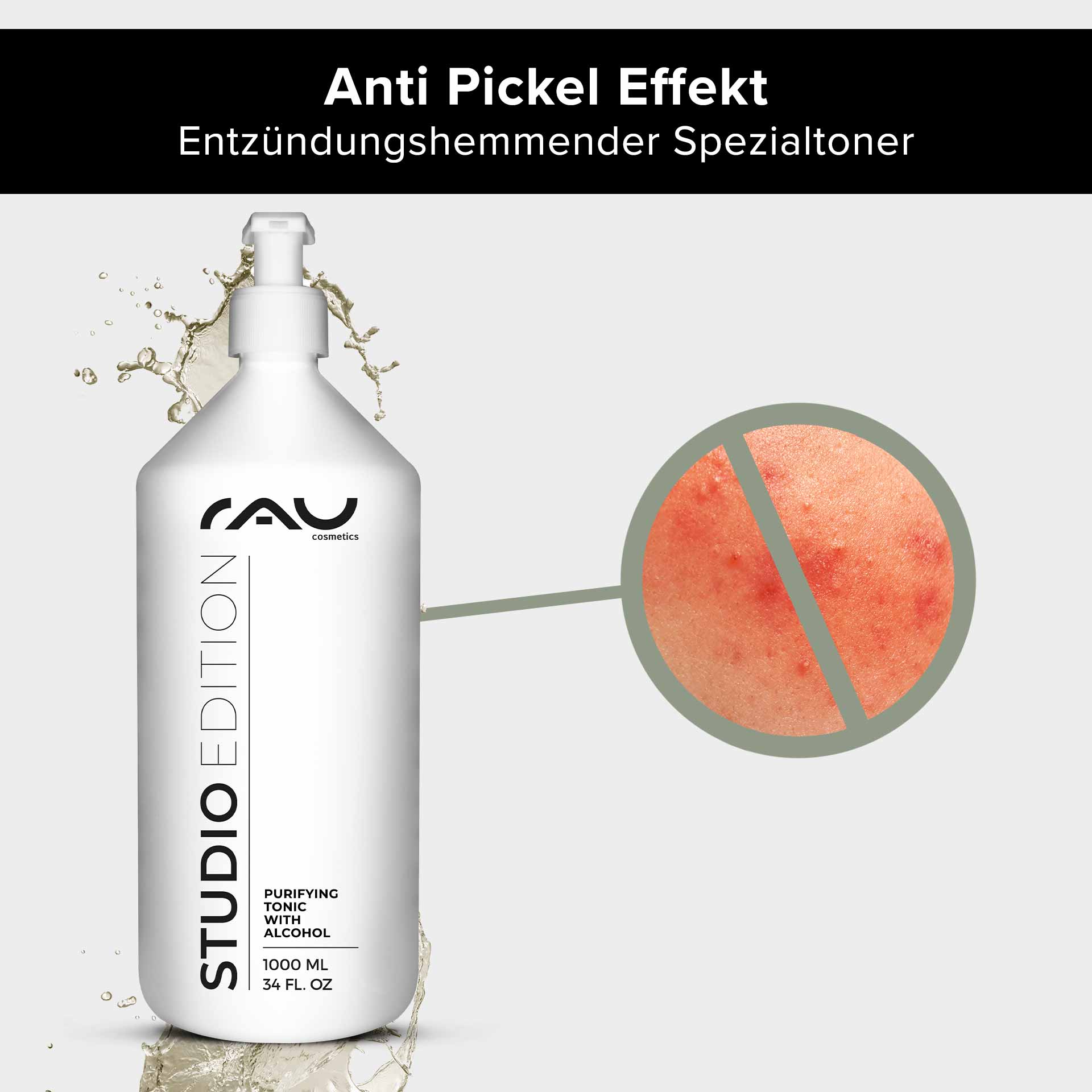 Tonico purificante con alcool 1000 ml contro la pelle impura Tonico purificante con alcool 1000 ml contro la pelle impura