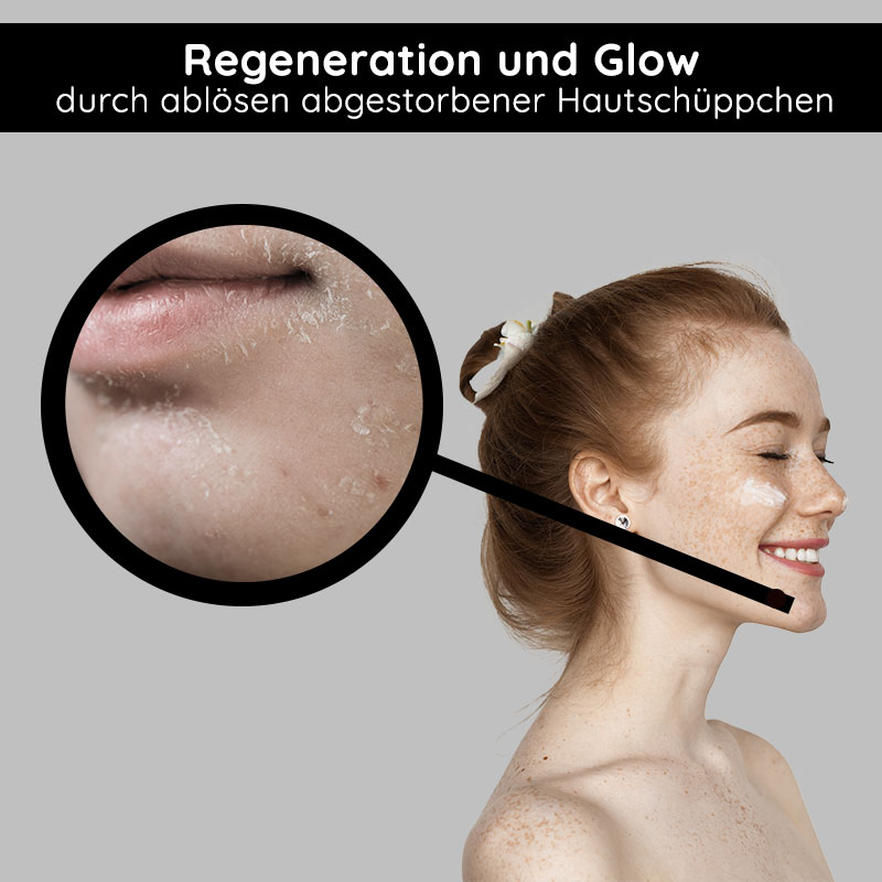 Peeling agli acidi della frutta 100 ml Peeling agli acidi della frutta con BHA Regeneration und Glow durch Fruchtsäurepeeling, Hautschüppchen abgelöst, Hautpflege für klare und strahlende Haut.