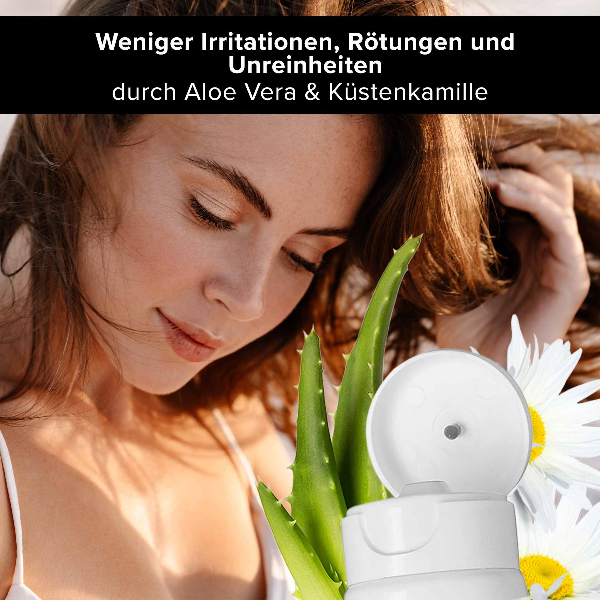 RAU Cosmetics Aloe Vera Face Moisturizer Gel – Tubo da 75 ml con aloe vera lenitiva ed Ectoin® per un'idratazione delicata della pelle sensibile.