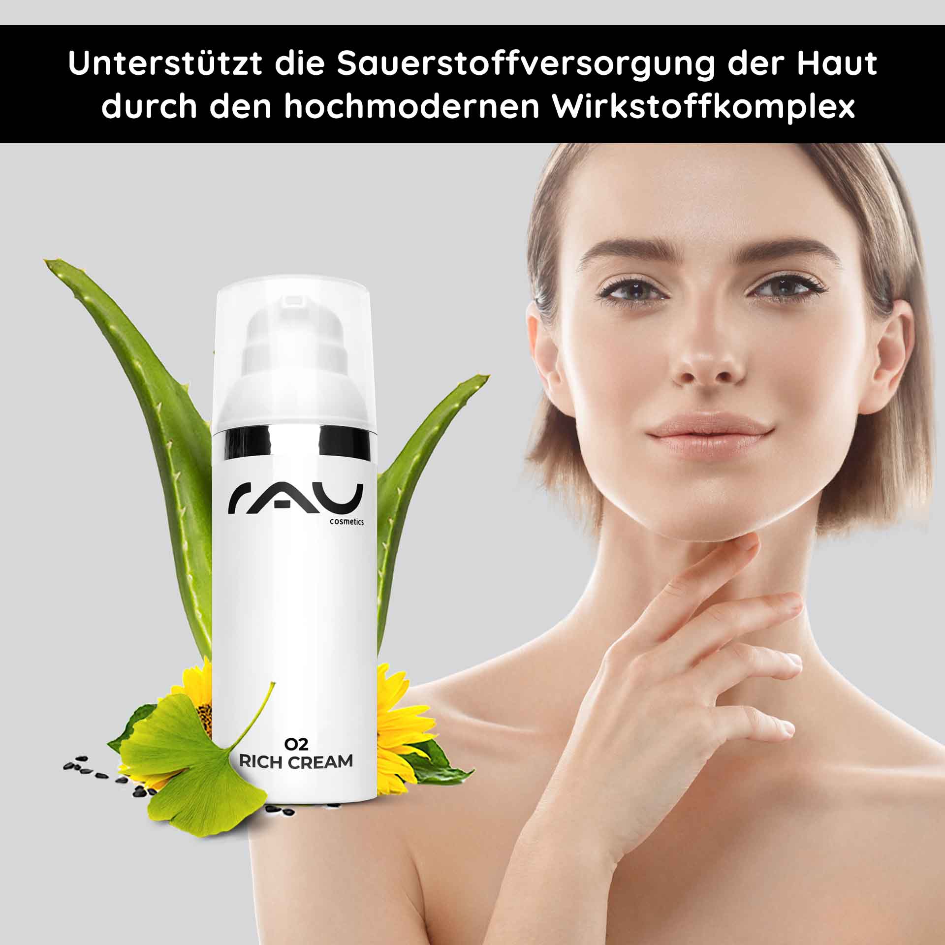 O2 Rich Cream 50 ml Ricca crema da notte per pelli secche con gingko