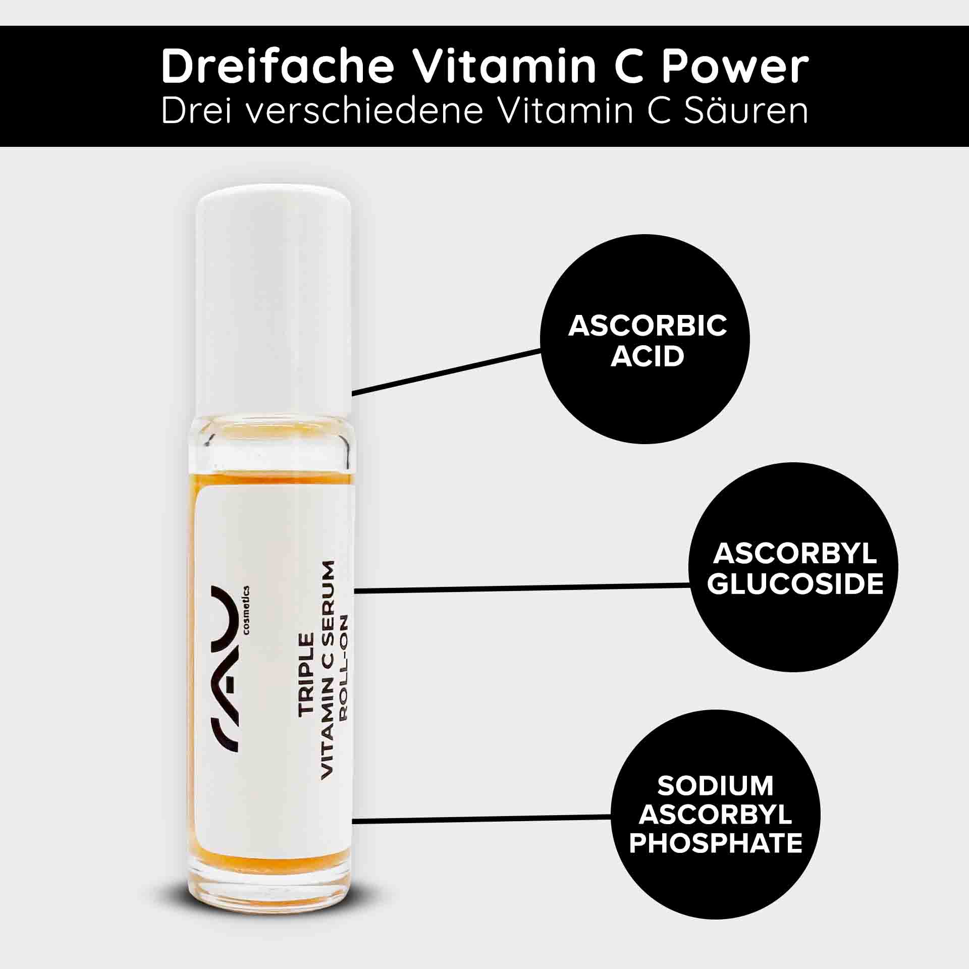 Siero triplo di vitamina C 100 ml con l'11% di acidi di vitamina C