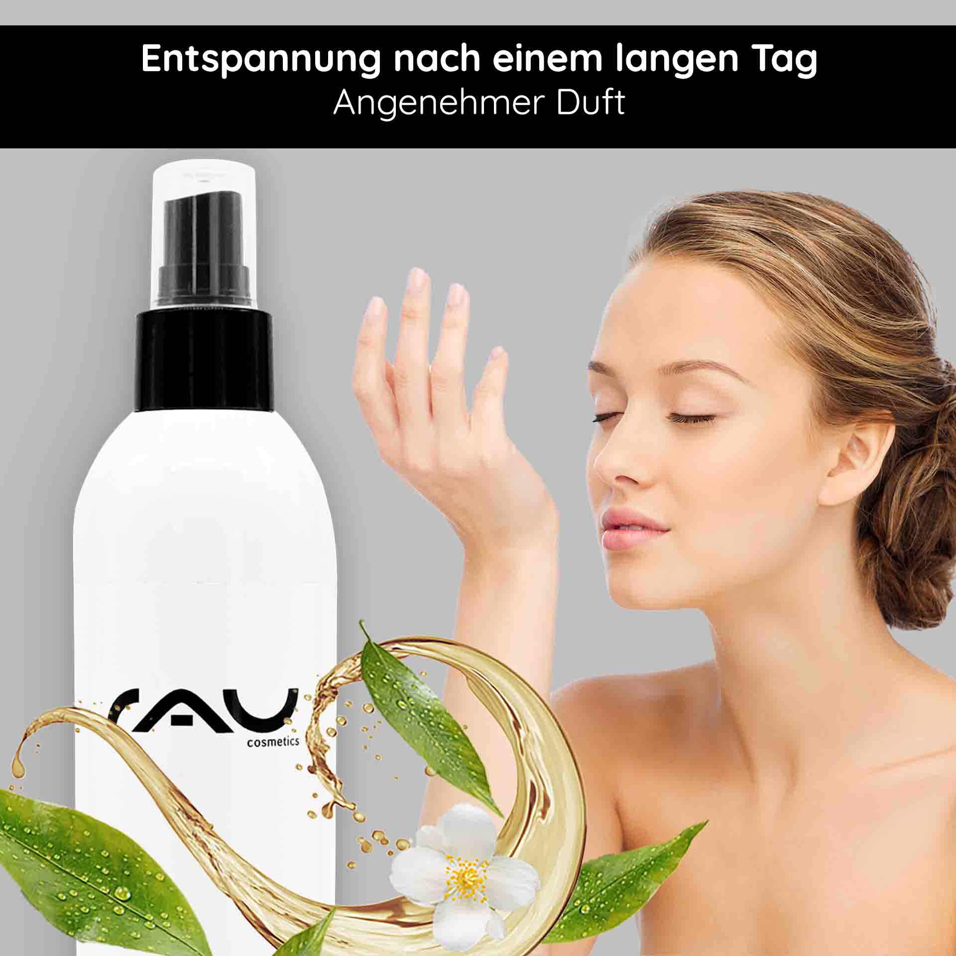 Gel doccia al tè bianco e barbabietola da zucchero 500 ml Gel doccia Duschgel von RAU Cosmetics mit weißem Tee und Zuckerrüben-Extrakt, 250ml Flasche, entspannende Anwendung, feuchtigkeitsspendend und hautfreundlich.