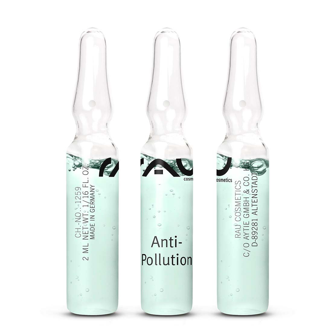 RAU Anti-Pollution Ampullen 10 x 2 ml Konzentrat für das Gesicht Gesichtsserum Gesichtspflege Hautpflege Wirkstoffkosmetik